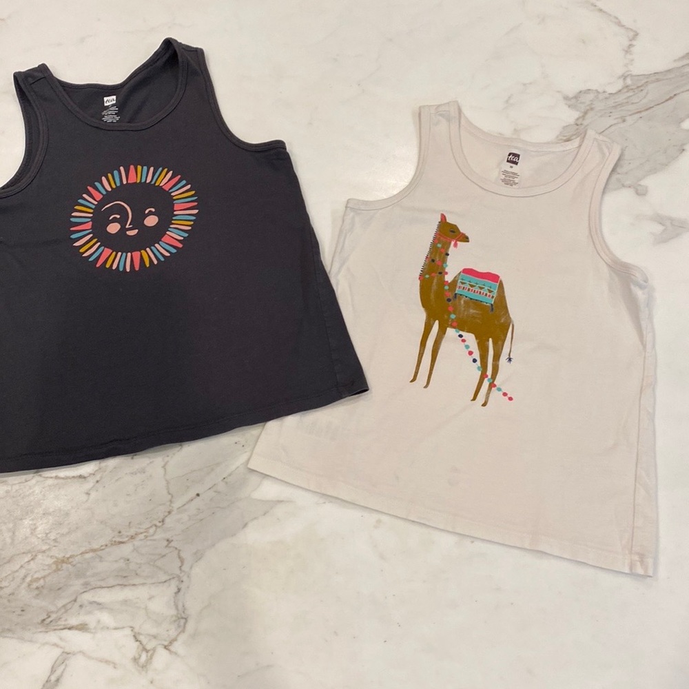 Tea Collection Tank Tops (two) Girls size 10
